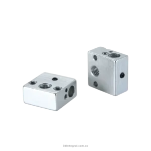 bloque calefactor aluminio 20x20x10 mm para impresora 3D MK8