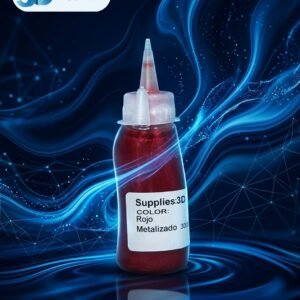 Pintura rojo metalico automotriz 30ml para impresión 3D