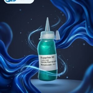 Pintura automotriz verde esmeralda metalizado 30ml para impresión 3D