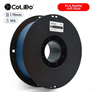 Rollo de filamento PLA matte azul para impresión 3D