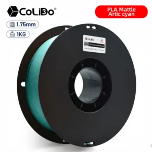 Filamento PLA mate cyan ártico en carrete de 1 kg para impresora 3D