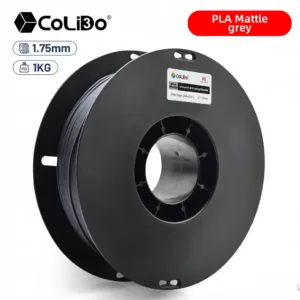 Bobina de filamento PLA mate gris 1.75mm 1kg para impresora 3D