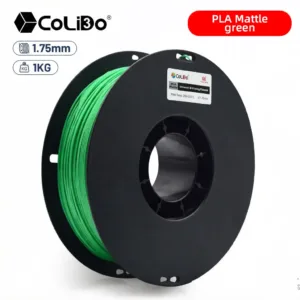 Carrete de filamento PLA mate verde de 1.75 mm para impresión 3D