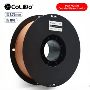 Filamento PLA mate color maní en carrete de 1 kg para impresora 3D