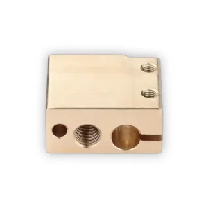 Bloque calefactor de latón E3D Volcano compatible con termistor PT100 3mm