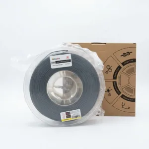 Filamento PA6-CF nylon fibra de carbono color gris en carrete