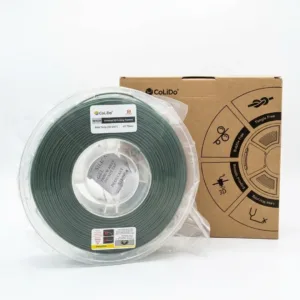 Filamento PA6-CF nylon fibra de carbono color verde en carrete 1kg para impresión 3D