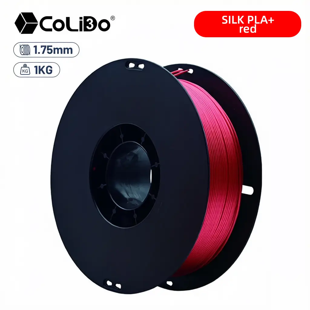 PLA-Silk-Rojo Filamento PLA silk rojo rosa 1.75mm carrete 1kg para impresoras 3D