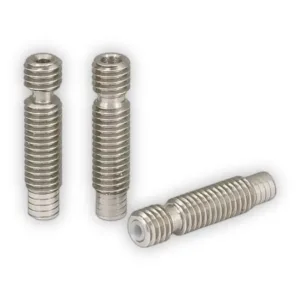 garganta extrusor mk8 v5 acero inoxidable con tubo ptfe m6 26mm